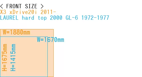 #X3 xDrive20i 2011- + LAUREL hard top 2000 GL-6 1972-1977